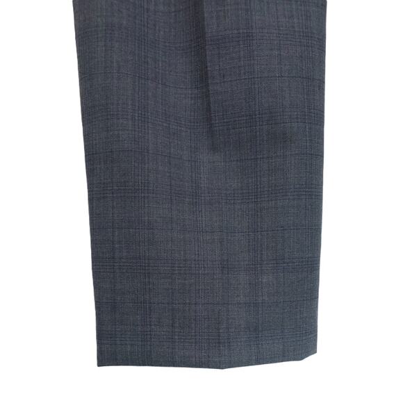 Michael Kors Men's Classic-Fit Stretch Wool Suit Pants Grey Blue Plaid 38x34 NWT - Picture 5 of 6